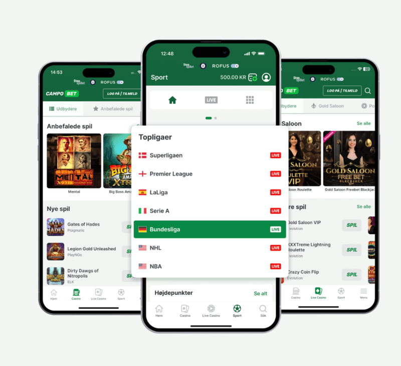Bedste casino app