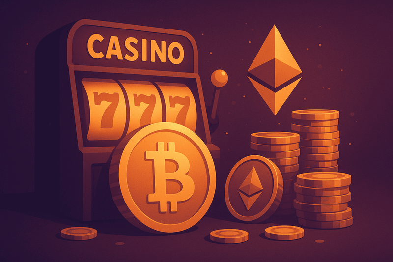 Bitcoin og Ethereum foran casino