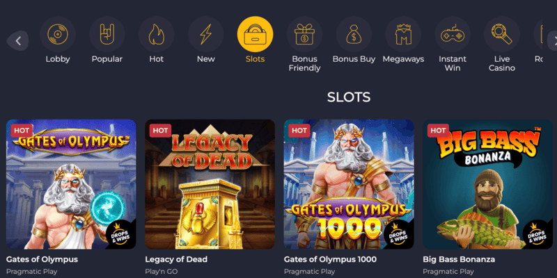 Spiludvalg i online casinoer uden MitID