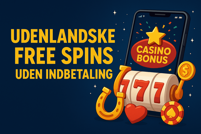 Udenlandske free spins uden indbetaling med casino bonus og spillemaskine